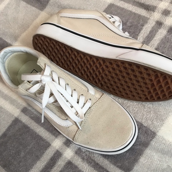 cream suede vans